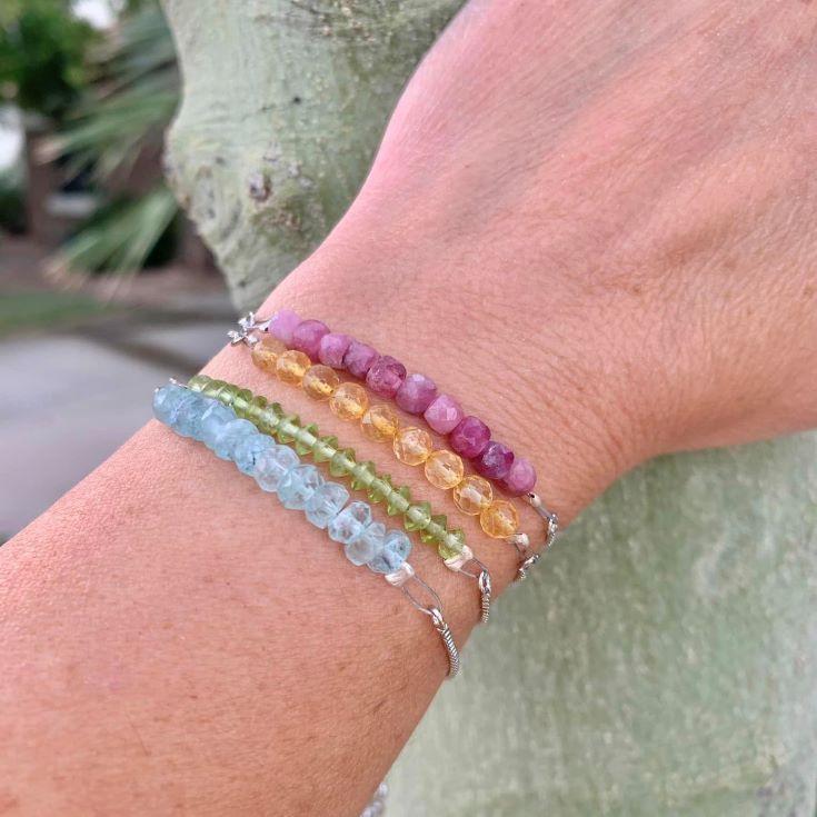 Healing Crystal Bracelets Semi Precious Gemstones