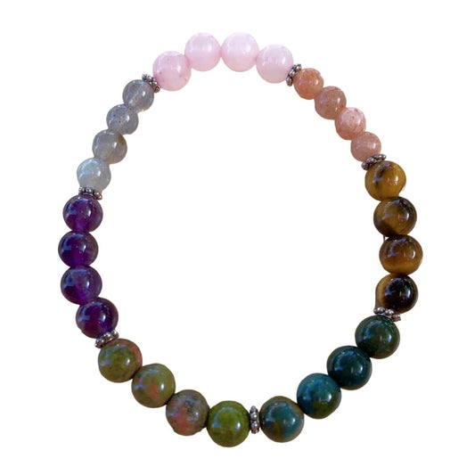 Chakra Stones Bracelet 6 mm Stones