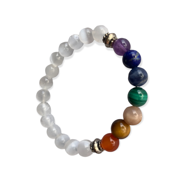 Chakra Stones Bracelet Selenite Alchemy