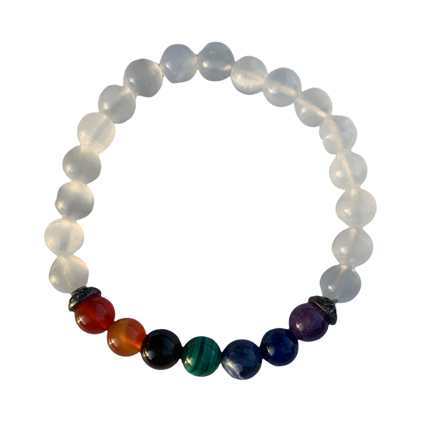 Chakra Stones Bracelet Selenite Alchemy 8 mm