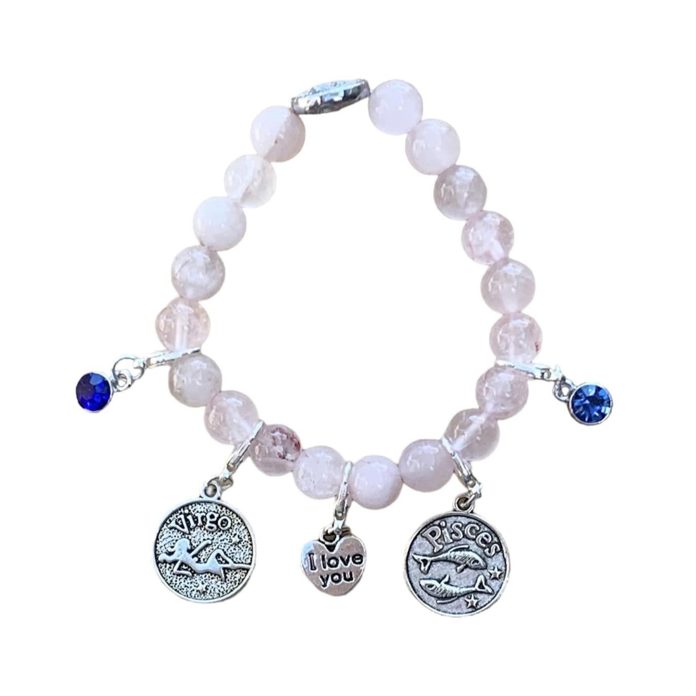 Bracelet with Zodiac and Birthstone Charms