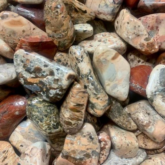 Crystal Advent Calendar Bracciated Jasper Tumbled Stones