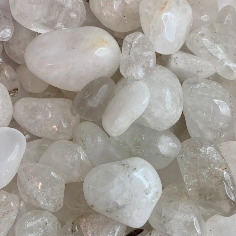 Crystal Advent Calendar 12 Days of Christmas Clear Quartz Tumbled Stones