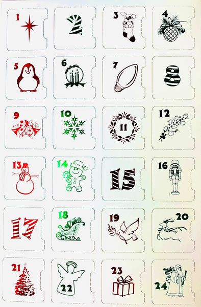 Crystal Advent Calendar Lavish White Box