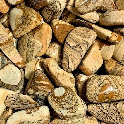 Crystal Advent Calendar Picture Jasper Tumbled Stones