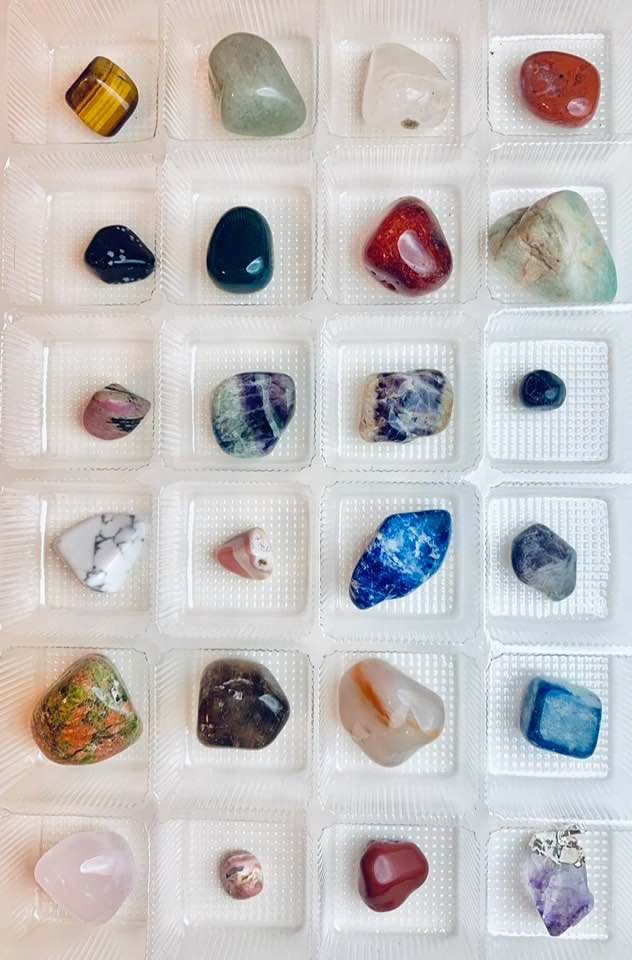 Crystal Advent Calendar Romance Tray of Stones