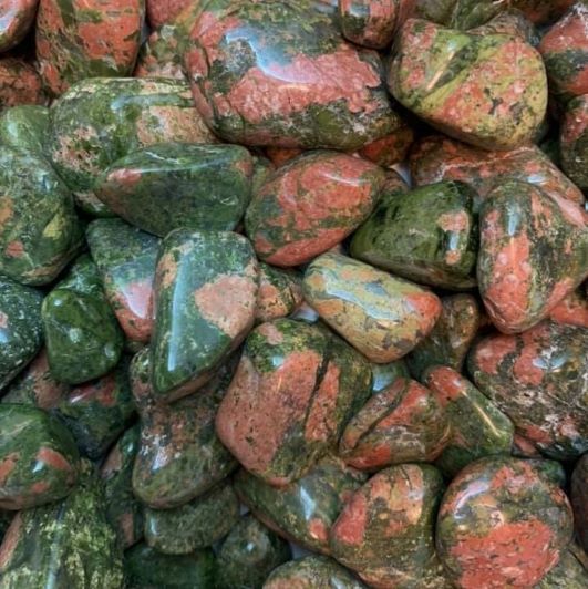 Crystal Advent Calendar Unakite Tumbled Stones