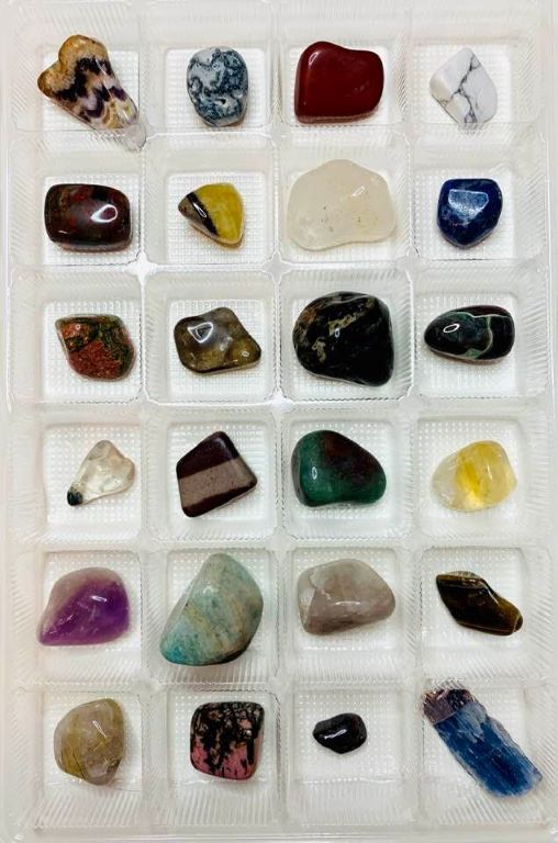Crystal Advent Calendar Wellness Tray with Crystals