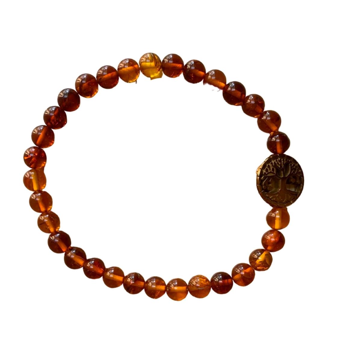 Healing Crystal Bracelets Amber 6mm