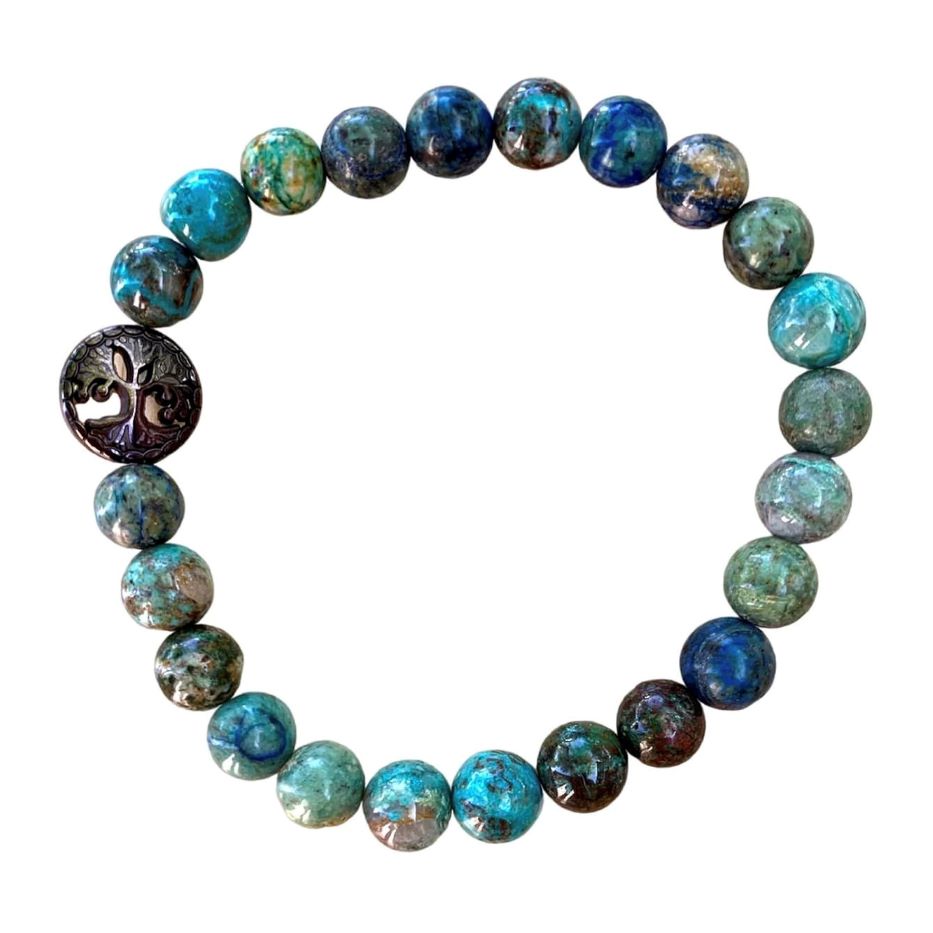 Healing Crystal Bracelets Chrysocolla 8mm