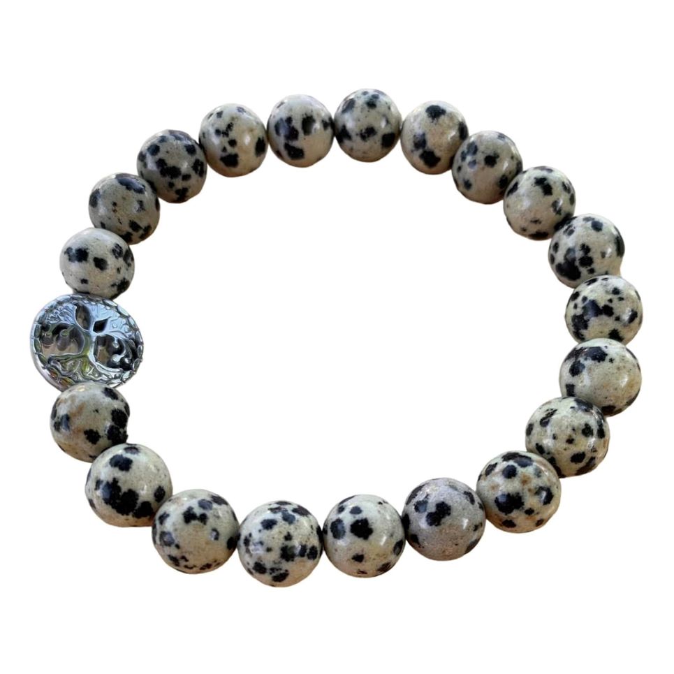 Healing Crystal Bracelets Dalmatian Jasper 8mm