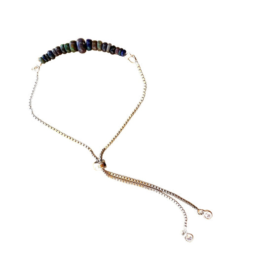Healing Crystal Bracelets Graduated Ethiopian Opals with Tons of Fire