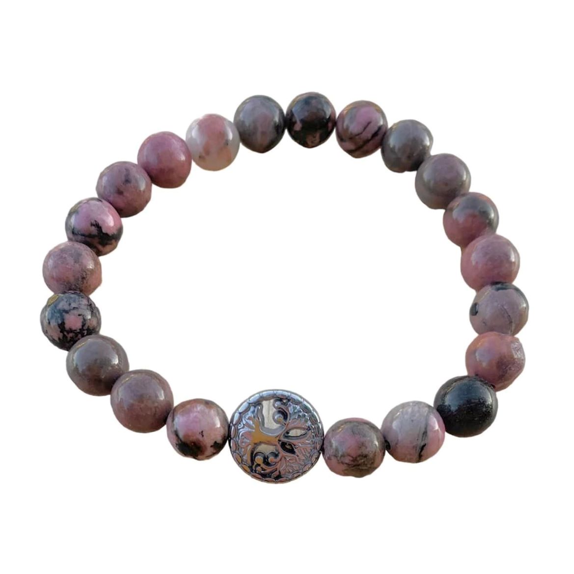 Healing Crystal Bracelets Rhodonite 8mm Round