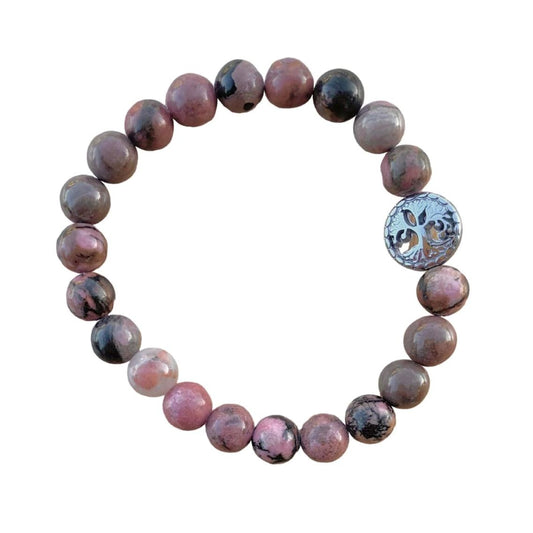 Healing Crystal Bracelets Rhodonite 8mm