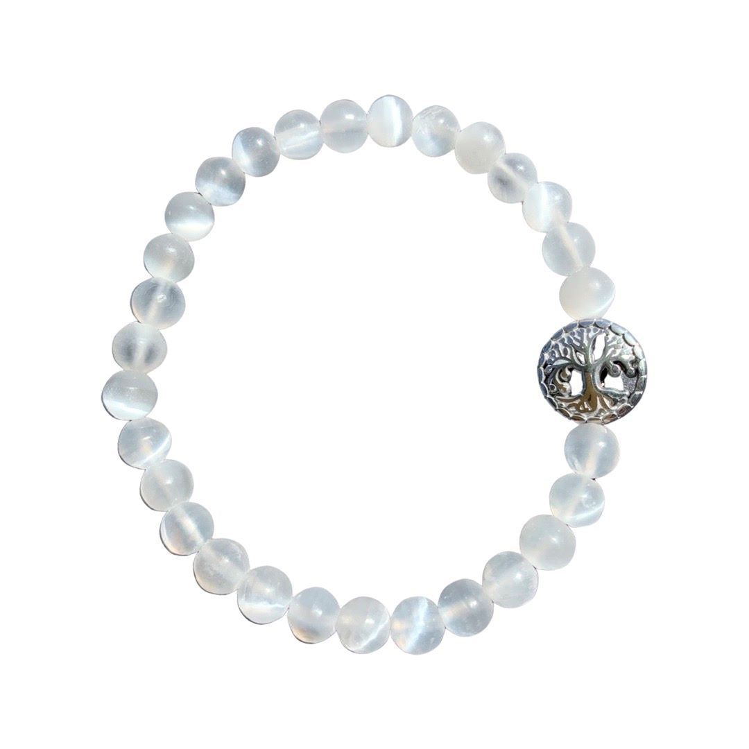 Healing Crystal Bracelets Selenite 6 mm