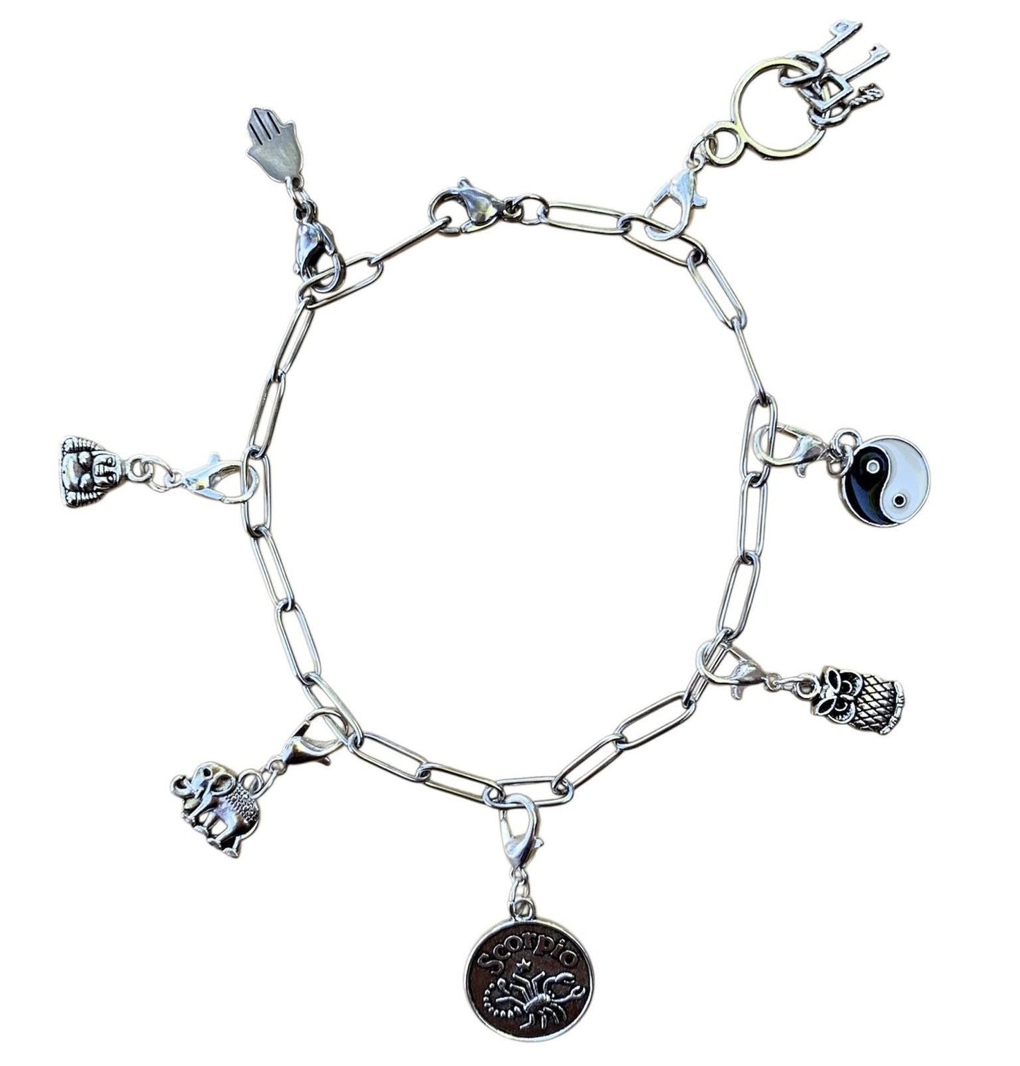 Paperclip Chain Stainless Steel Anklet