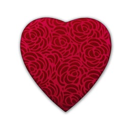 Metaphysical Gift Box Red Velvet Heart with Roses
