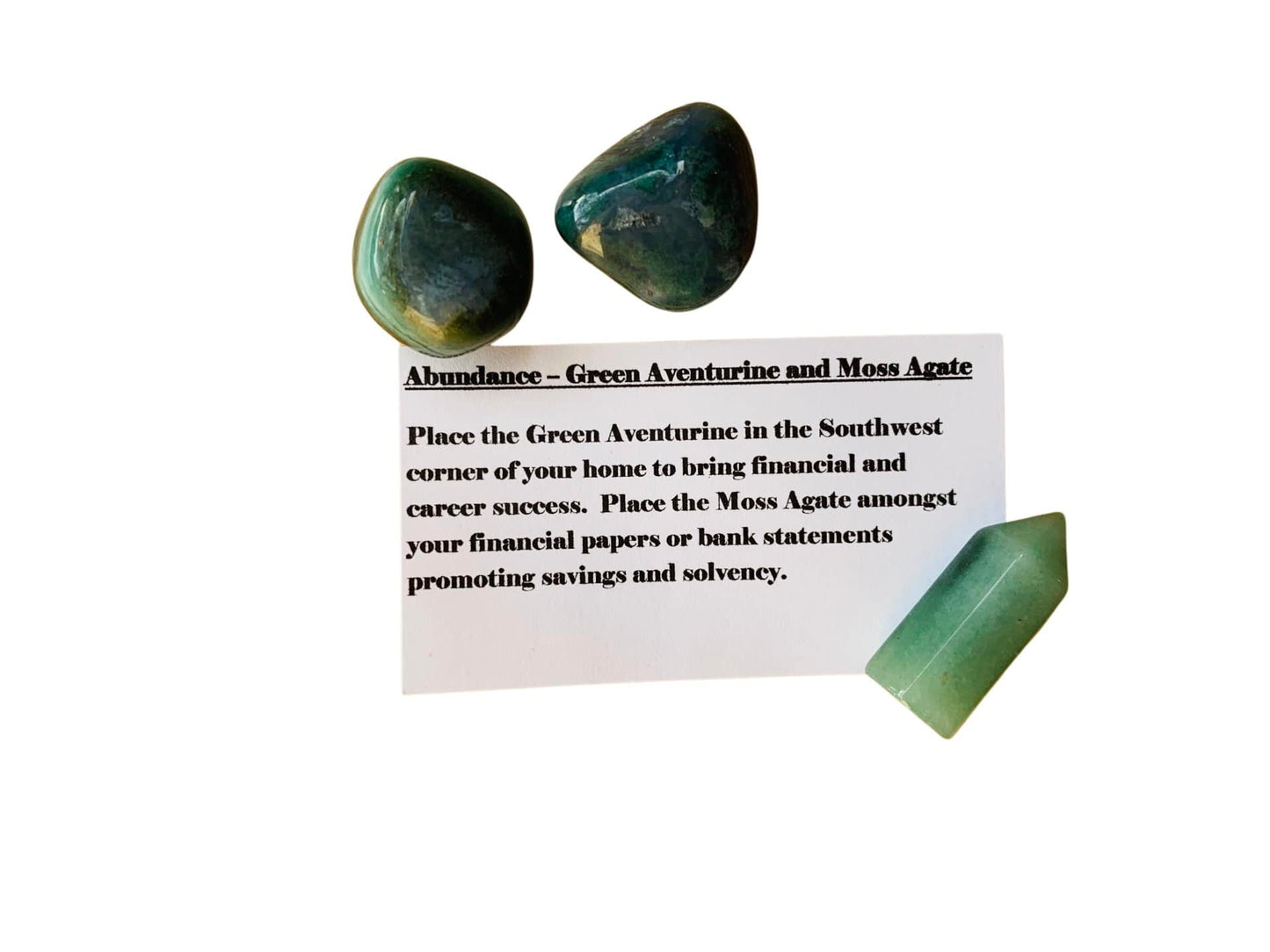 Abundance: Green Aventurine and Moss Agate