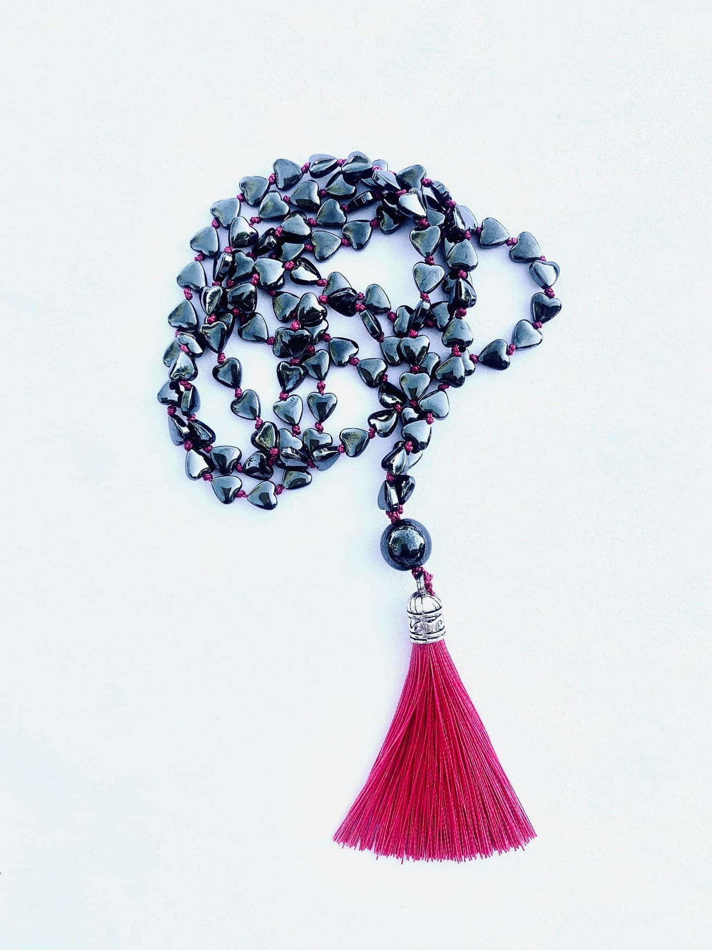 Gefion Mala - First Love - Puffy Heart Hematite