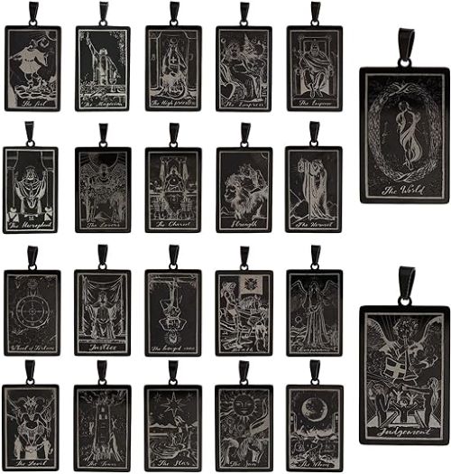 Tarot Card Necklaces - Major Arcana Cards - 0 The Fool through 3 The Empress