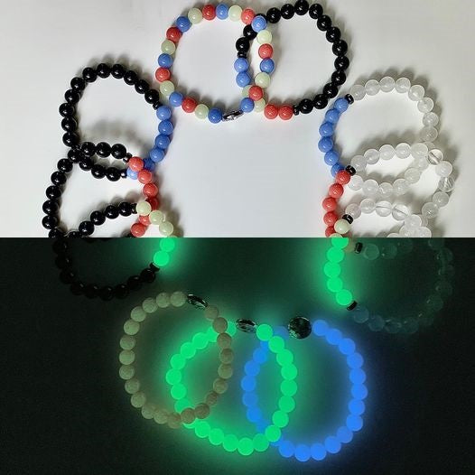 Healing Crystal Bracelets Aragonite Naturally Glows in the Dark