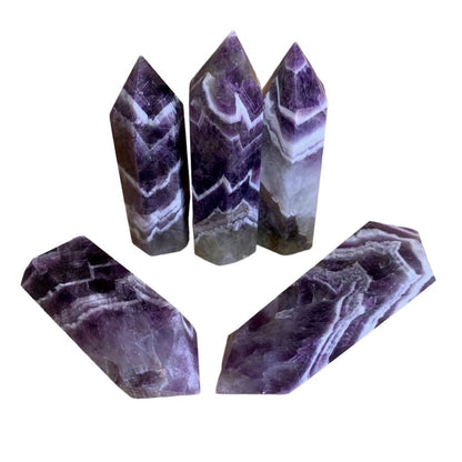 Stone Point Crystal Tower Chevron Amethyst