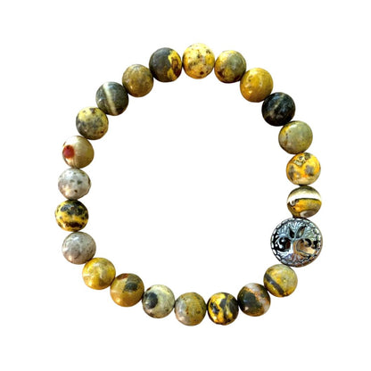 Healing Crystal Bracelets Bumblebee Jasper 8mm