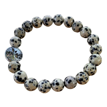 Healing Crystal Bracelets Dalmatian Jasper 8mm