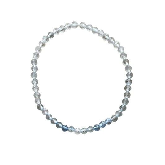 Dainty Aquamarine Stackable Bracelet