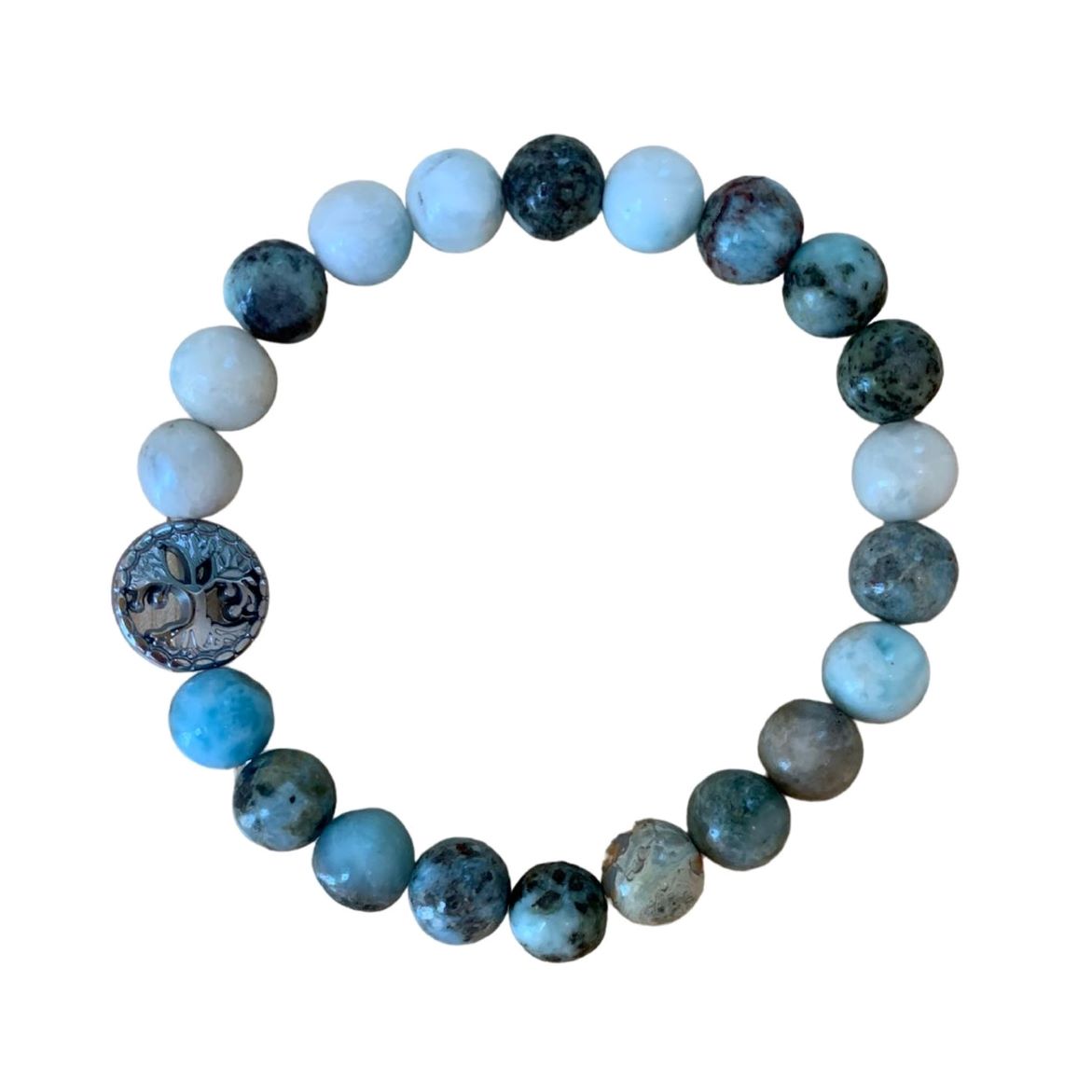 Healing Crystal Bracelets Larimar 8mm