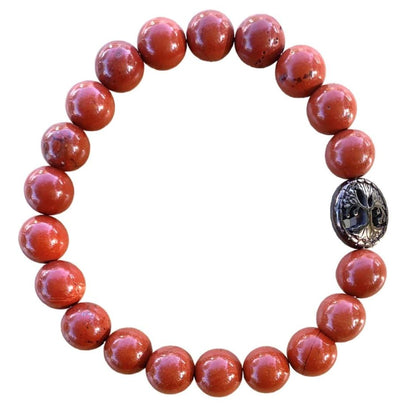 Healing Crystal Bracelets Red Jasper 8mm Round