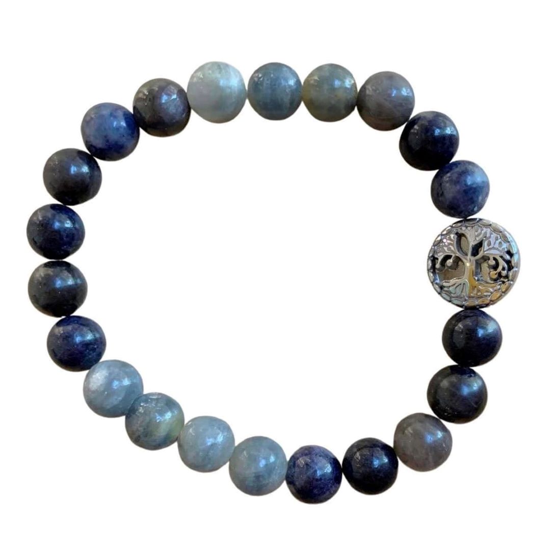 Healing Crystal Bracelets Sapphire 8 mm Round Beads