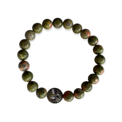 Healing Crystal Bracelets Unakite 8 mm