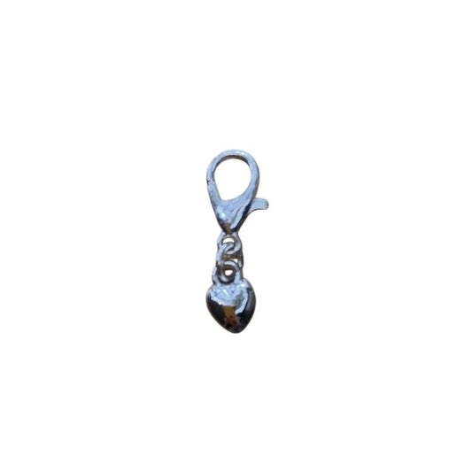Tiny Puffy Heart Charm, symbolizing love and compassion, for boho necklaces and charm bracelets.
