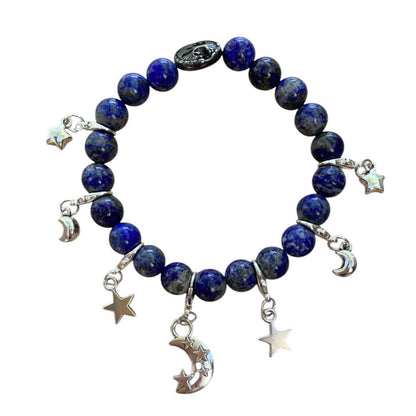 Moon and Star Coin Charm