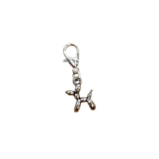 Balloon Dog Animal Guide Charm symbolizing joy, playfulness, and loyalty, for boho necklaces and joyful crystal bracelets.