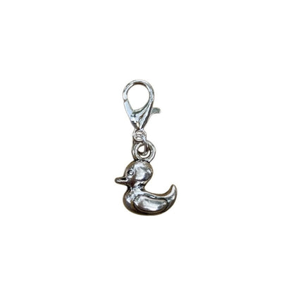 Duck Animal Guide Charm symbolizing playfulness, adaptability, and emotional comfort, for spiritual necklaces and intention crystal bracelets.