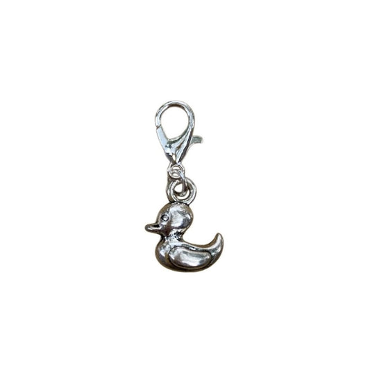 Duck Animal Guide Charm symbolizing playfulness, adaptability, and emotional comfort, for spiritual necklaces and intention crystal bracelets.