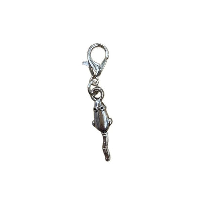 Mouse Animal Guide Charm symbolizing curiosity, awareness, and resourcefulness, for whimsical necklaces and intention crystal bracelets.