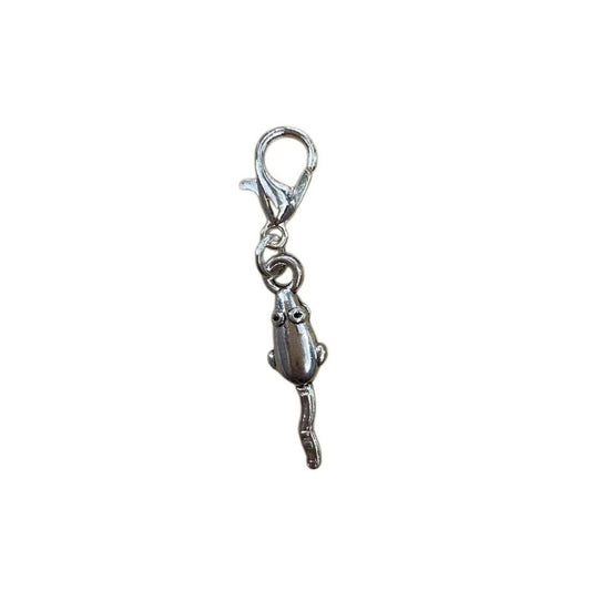 Mouse Animal Guide Charm symbolizing curiosity, awareness, and resourcefulness, for whimsical necklaces and intention crystal bracelets.