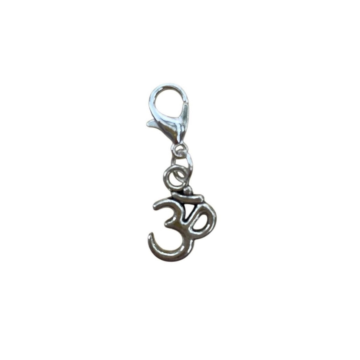 Ohm Symbol Charm – minimalist Om design for yoga necklaces and crystal bracelets