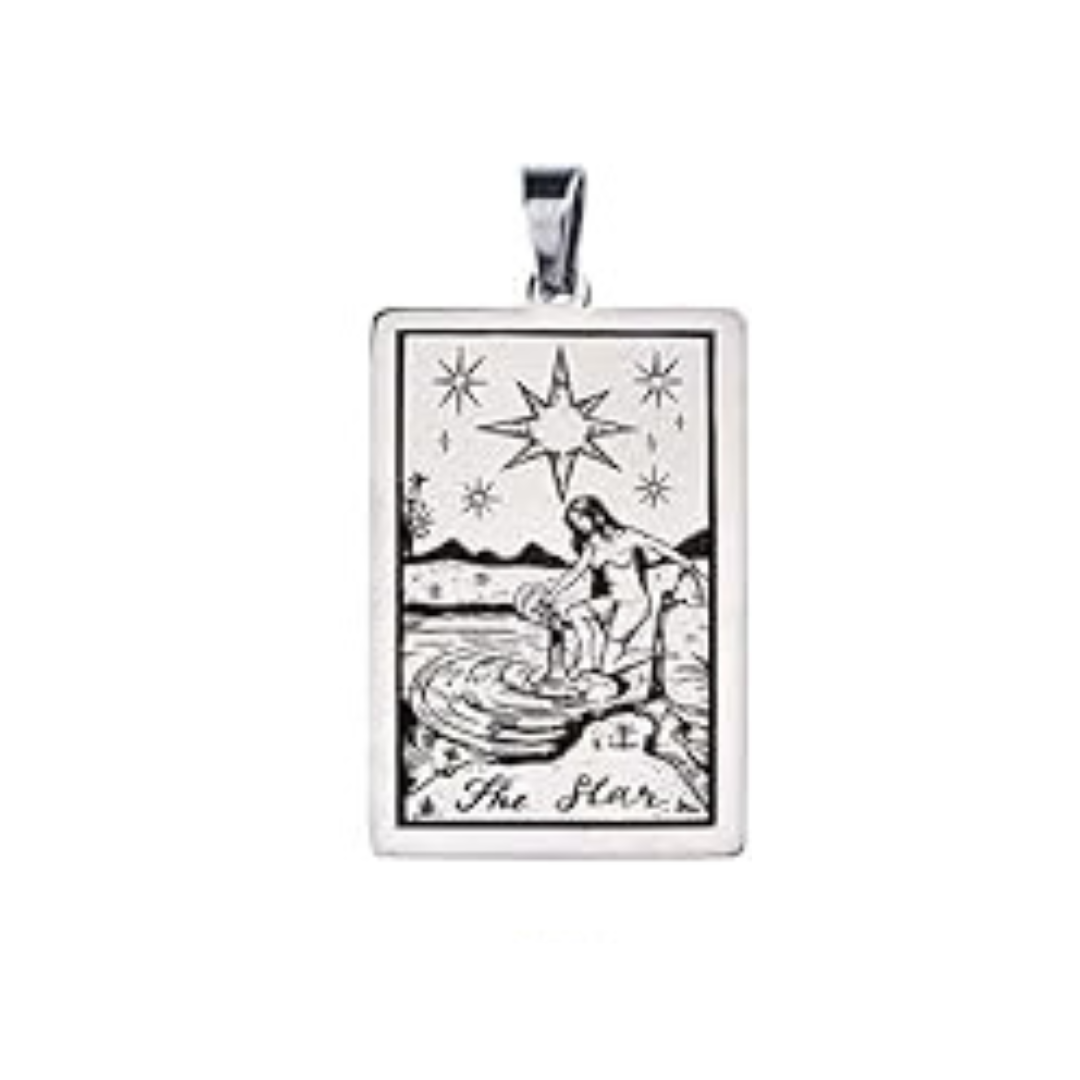 Tarot Card Necklaces - Silver Colored HD