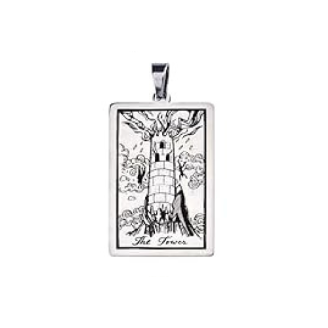 Tarot Card Necklaces - Silver Colored HD