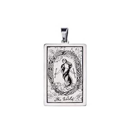 Tarot Card Necklaces - Silver Colored HD