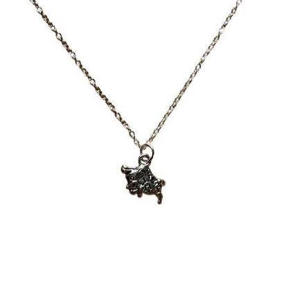 Zodiac Necklaces Tibetan 3D with Chain Taurus Bull