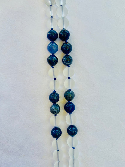 Mari Mala - Daydreams - Matte Clear Quartz and Sodalite