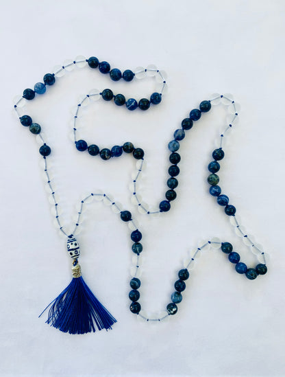 Mari Mala - Daydreams - Matte Clear Quartz and Sodalite