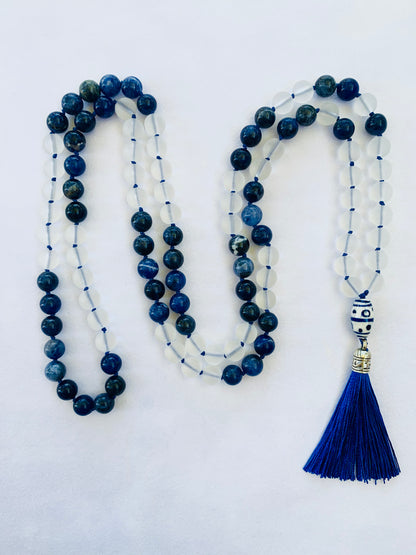 Mari Mala - Daydreams - Matte Clear Quartz and Sodalite